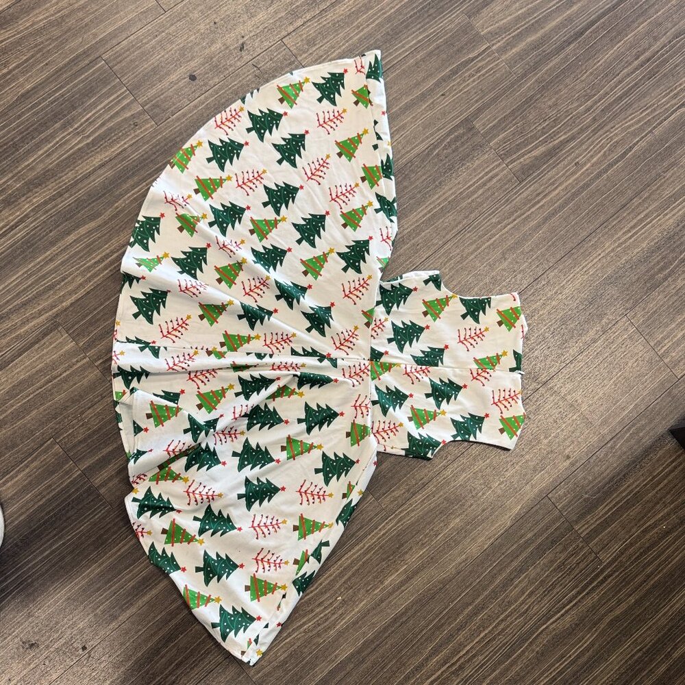 Kids Christmas Tree Formal Dress
